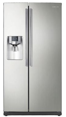 Samsung 26 cu. ft. Side-by-Side Counter Depth Refrigerator-Stainless Platinum