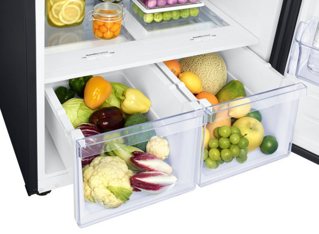 Samsung 18 Cu. Ft. Top Freezer Refrigerator-Fingerprint Resistant Black Stainless Steel 4