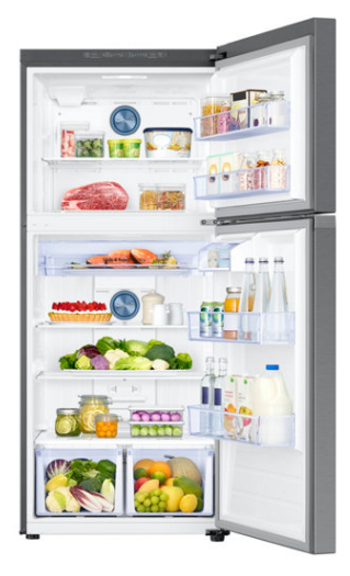 Samsung 18 Cu. Ft. Top Freezer Refrigerator-Stainless Steel-2