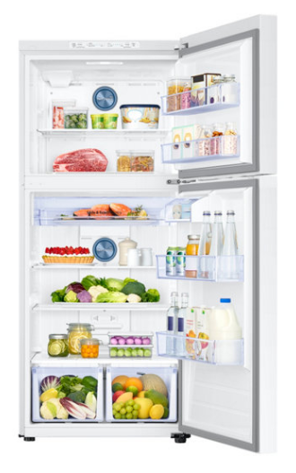 Samsung 18 Cu. Ft. Top Freezer Refrigerator-White-3