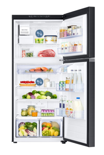 Samsung 17.6 Cu. Ft. Fingerprint Resistant Black Stainless Steel Top Freezer Refrigerator-RT18M6215SG-3