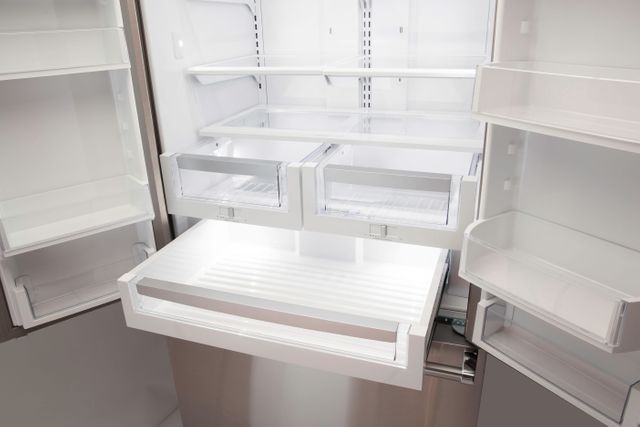 Viking® 3 Series 22.1 Cu. Ft. Stainless Steel Freestanding French Door Bottom Freezer Refrigerator 3