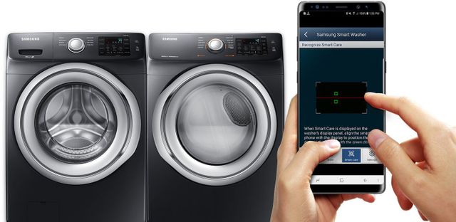 Samsung 7.5 Cu. Ft. Fingerprint Resistant Black Stainless Steel Front Load Electric Dryer 9