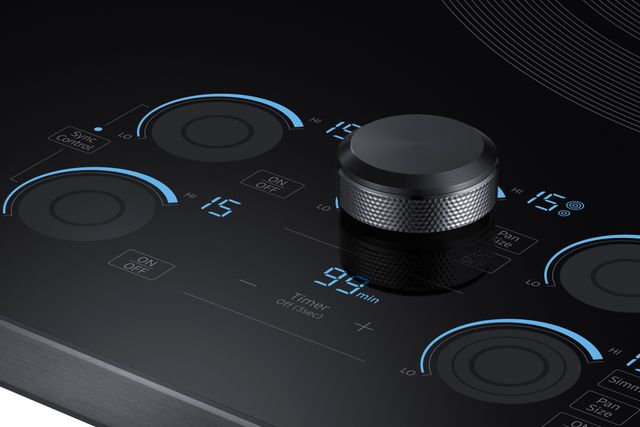 Samsung 36" Fingerprint Resistant Matte Black Stainless Steel Electric Cooktop-2