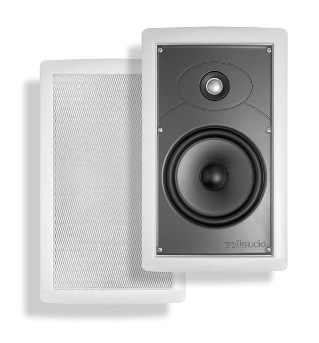 Polk Audio SC Series 6.5" Rectangular 2-Way In-Wall Speaker-White