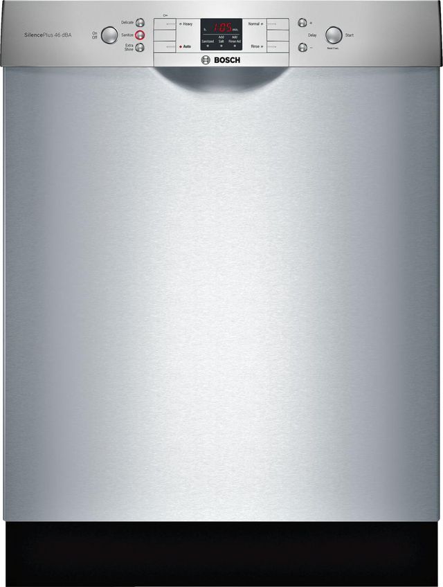 Bosch 300 Series 24" Built-In Dishwasher-Stainless Steel 3