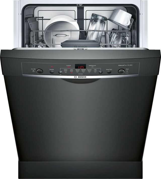 Bosch® Ascenta® Series 24" Black Built In Dishwasher WITH HALF PRICE INSTALLATION! ($90 VALUE)-2