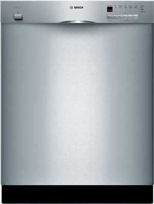 Bosch Evolution 300 Series Full Console Dishwasher with 4 Wash Cycles, Nylon-Coated Racks, 19 Hours Delay Start and Silence Rating of 52 dBA: Stainless Steel