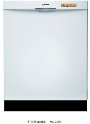 Bosch Evolution 800 Series Semi-Integrated Dishwasher with 6 Wash Cycles, Nylon-Coated Racks, 19 Hours Delay Start and Silence Rating of 44 dBA: White 0