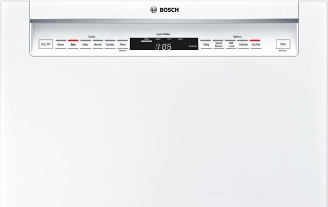 Bosch Benchmark® Series 24" Built In Dishwasher-White 1