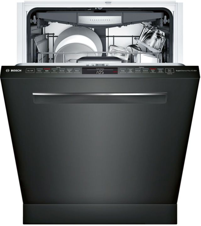 Bosch 800 Series 24" Built In Dishwasher-Black 2