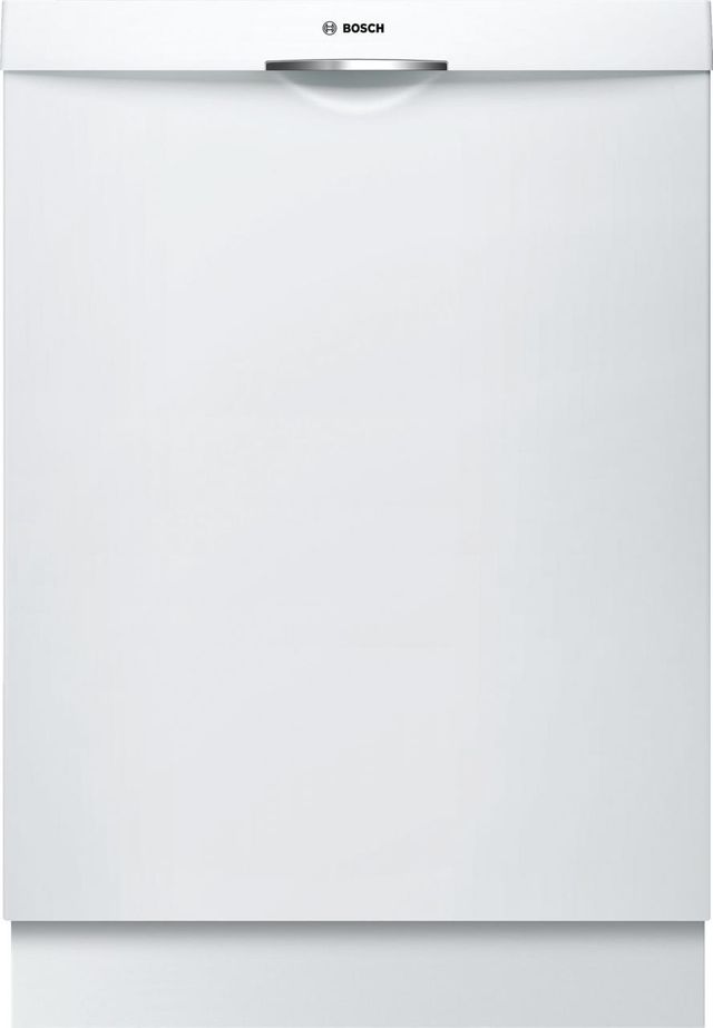 Bosch® 300 Series 24" White Top Control Built In Dishwasher-0