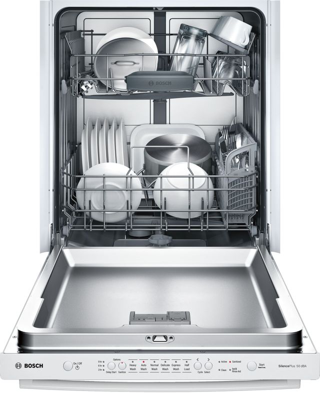 Bosch® Ascenta® Series 24" Built In Dishwasher-White-3