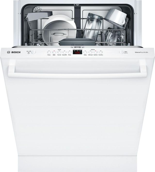 Bosch Ascenta® Series 24" Built In Dishwasher-White 1