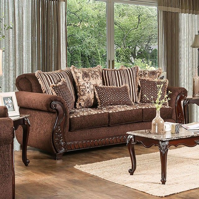 Furniture of America® Tabitha Brown Sofa