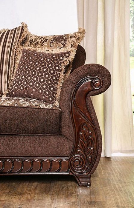 Furniture of America® Tabitha Brown Sofa 2
