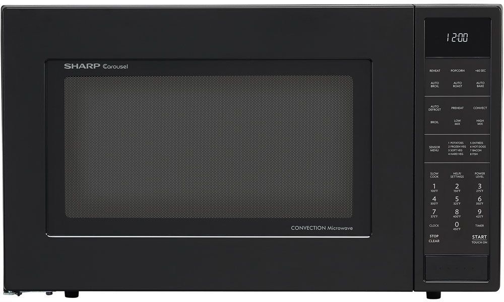 Sharp® Carousel® 1.5 Cu. Ft. Matte Black Convection Countertop Microwave