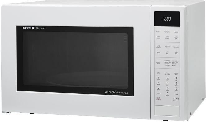 Sharp Carousel 1 5 Cu Ft White Convection Countertop Microwave   Smc1585bw2 