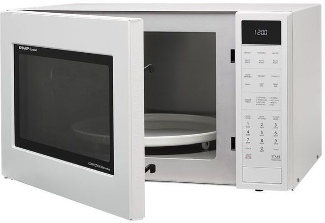 Sharp® Carousel® 1.5 Cu. Ft. White Convection Countertop Microwave-3