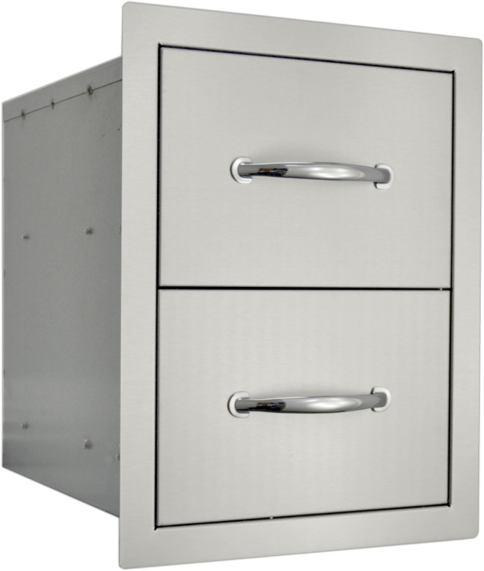 Sole Gourmet™ 17" x 20" Double Drawer-Stainless Steel
