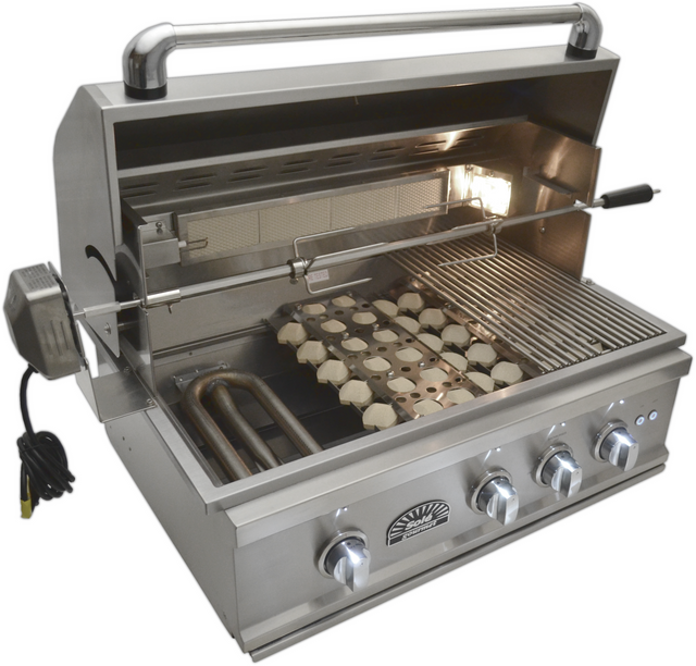 Sole Gourmet™ Luxury TR Series 32" Built-In Grill-Stainless Steel 3