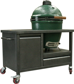 Sole Gourmet™ 45" Kamado Grill Crate-Silver 3