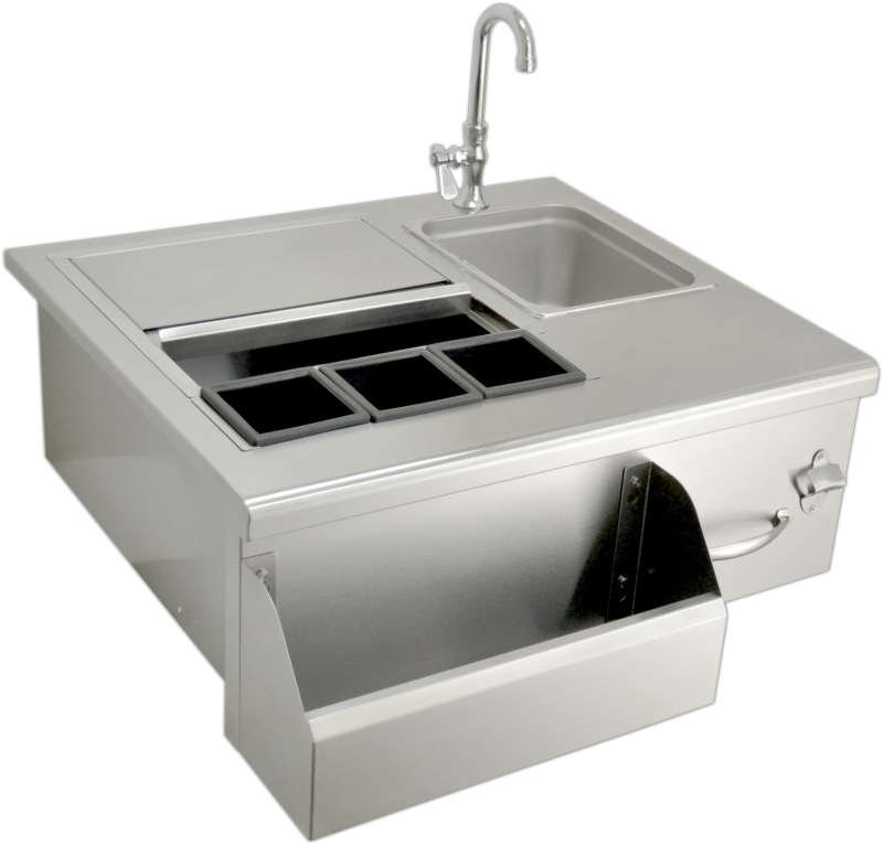 Sole Gourmet™ Bar Tender Sink and Cooler-Stainless Steel