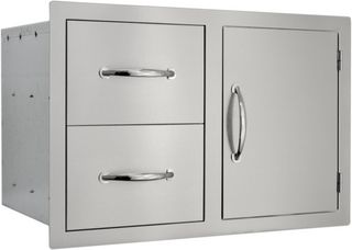 Sole Gourmet™ 20" x 30" Double Door and Drawer Combo-Stainless Steel