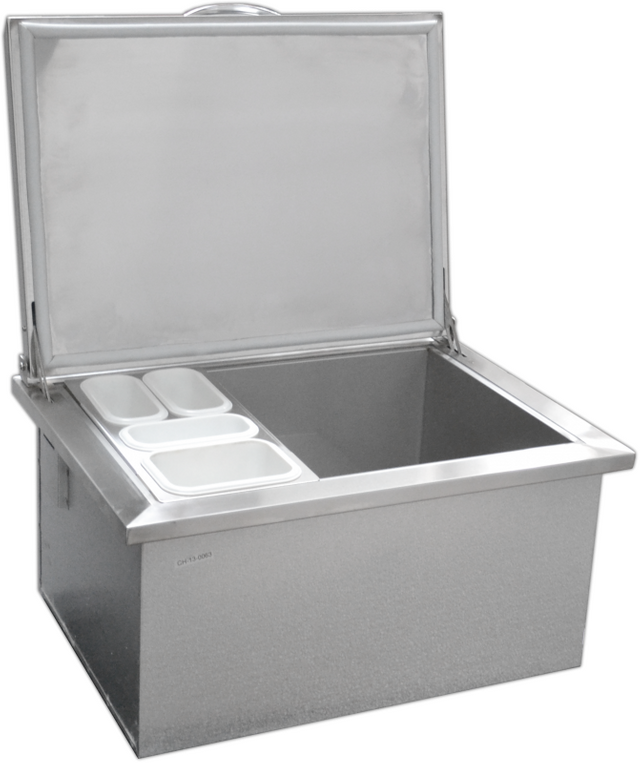 Sole Gourmet™ Drop-In Ice Chest-Stainless Steel 0