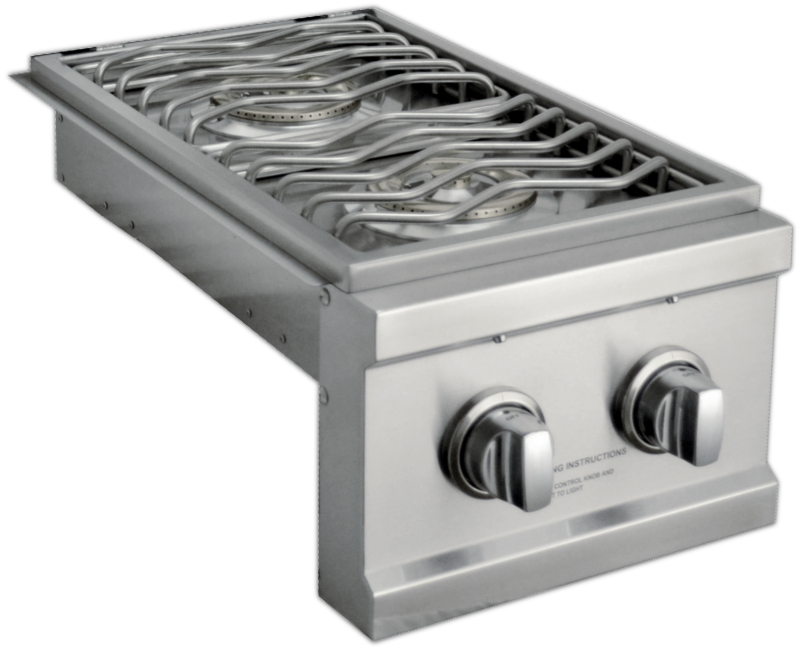 Sole Gourmet™ 13" Double Side Burner-Stainless Steel