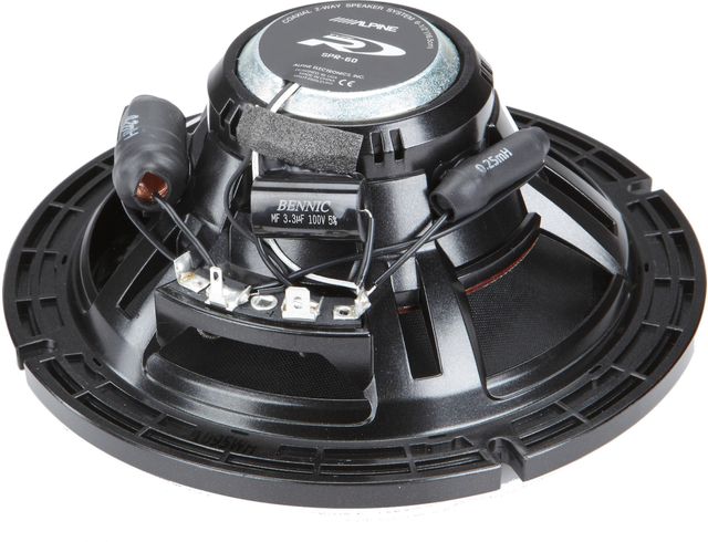 Alpine® 6.5" Black Coaxial 2 Way Car Speaker 1