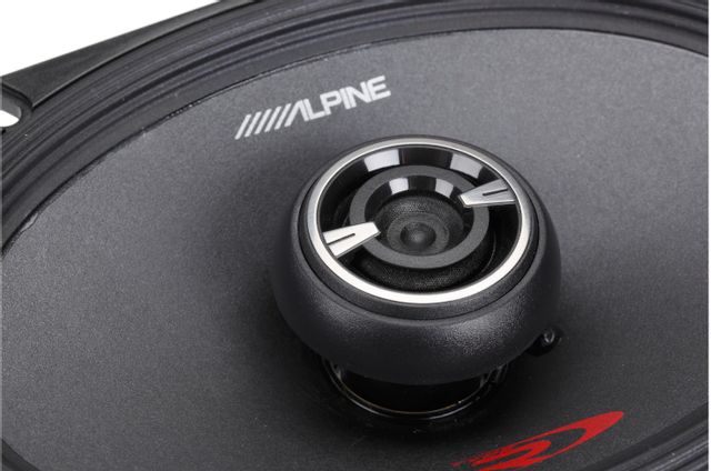 Alpine® 6 x 8" Black Coaxial 2 Way Car Speaker 2