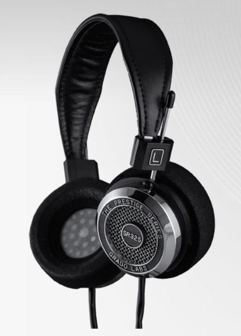 Grado Prestige Series Black/Stainless Steel Wired On-Ear Headphones