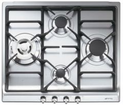 Smeg 24" Stainless Steel " Stainless SteelClassic Design" Stainless Steel Gas Cooktop-SR60GHU3