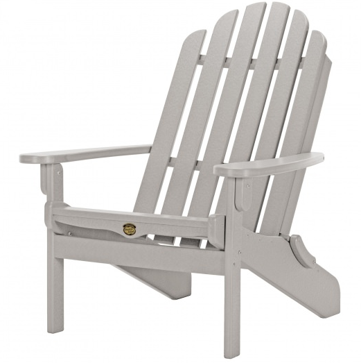 Pawleys Island Essentials Folding Adirondack Chair-Gray 0