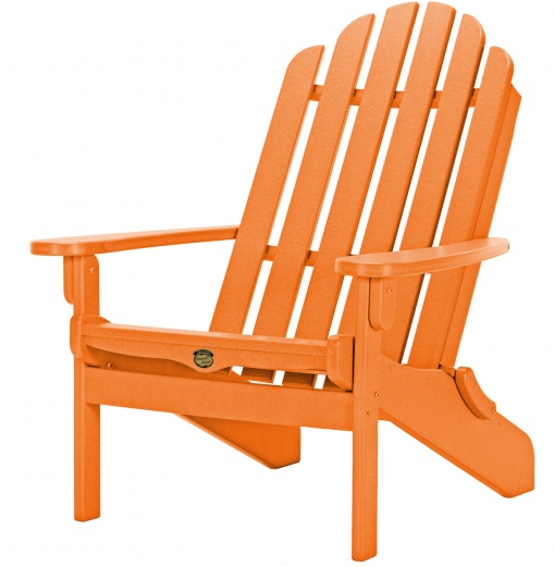 Pawleys Island Essentials Folding Adirondack Chair-Orange