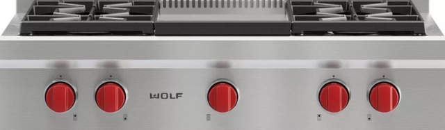 Wolf® 36" Sealed Burner Rangetop-Stainless Steel-0