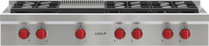 Wolf® 48" Liquid Propane Sealed Burner Stainless Steel Rangetop