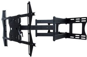 SunBriteTV® Black Dual Arm Articulating Outdoor Weatherproof Mount