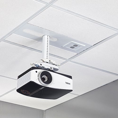 Chief® White Suspended Ceiling Projector System 0