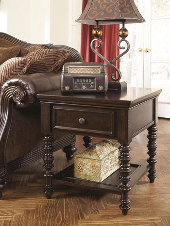 Signature Design by Ashley® Key Town Dark Brown End Table 4