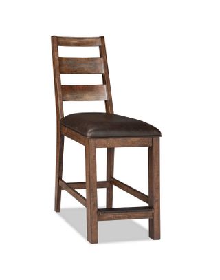 Intercon Taos Canyon Brown Ladder Back Counter Height Stool