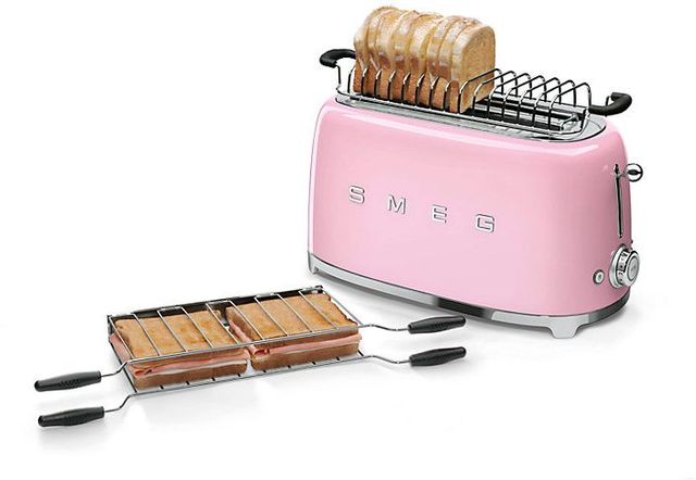 Smeg 50's Retro Style 4 Slice Toaster-Pink 4
