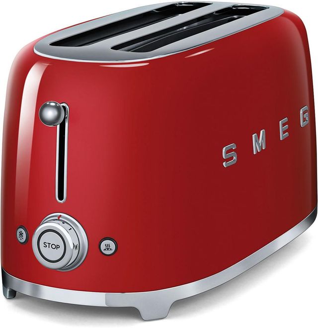 Smeg 50's Retro Style 4 Slice Toaster-Red 0