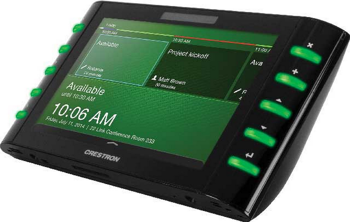 Crestron 7” Room Scheduling Touch Screen-Black Smooth | Integrity Sound ...