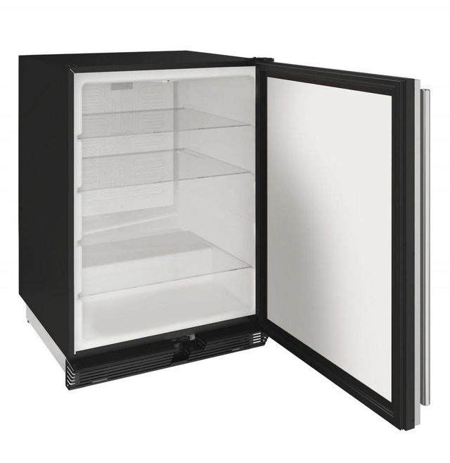 U-Line® 1000 Series 5.4 Cu. Ft. Stainless Steel Compact Refrigerator 1