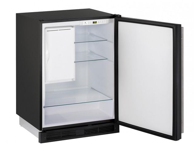 U-Line® 1000 Series 5.7 Cu. Ft. Black Compact Refrigerator 1