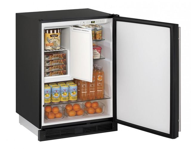U-Line® 1000 Series 5.7 Cu. Ft. Black Compact Refrigerator 2
