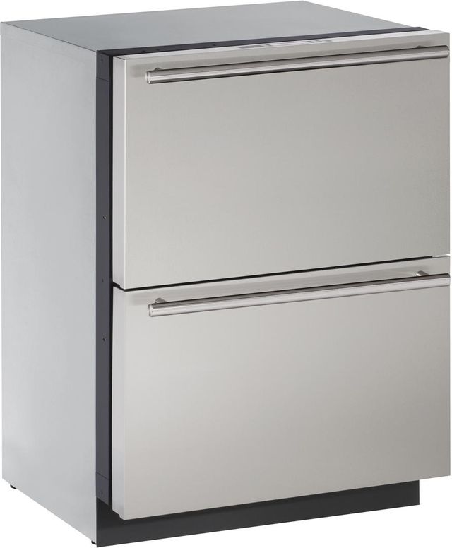 U-Line® Modular 3000 Series 4.5 Cu. Ft. Stainless Steel Refrigerator Drawers 4