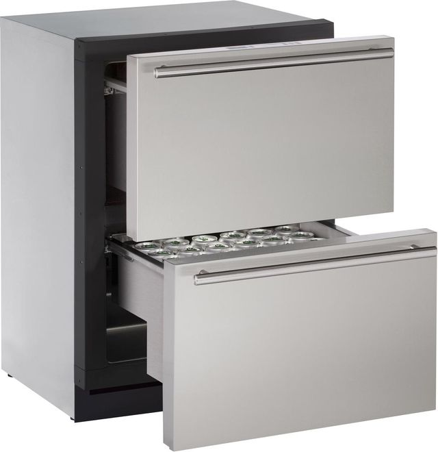 U-Line® Modular 3000 Series 4.5 Cu. Ft. Stainless Steel Refrigerator Drawers 5